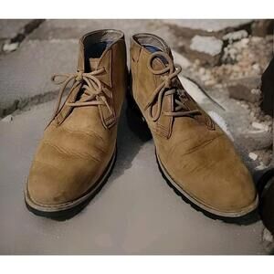 Mark Nason Chukka Memory Foam Men's Sz 10.5 M Brown Suede Leather Lace up Boots